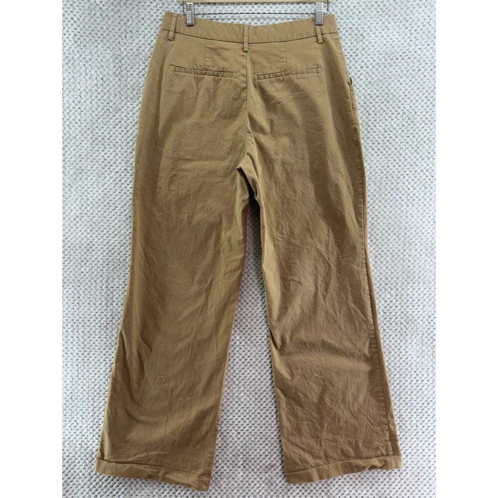 Good American Skate Pants Womens 12/31 Good Khaki Wide Straight Leg High Rise - Picture 6 of 15